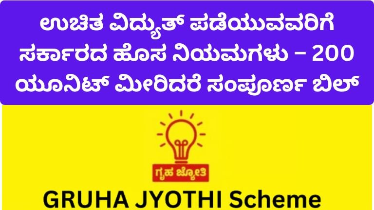 Gruha Jyothi Scheme